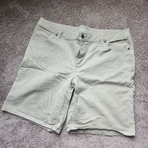 Khaki Jean Shorts